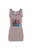 Ruvani Butterfly Women's Micro Rib Tank